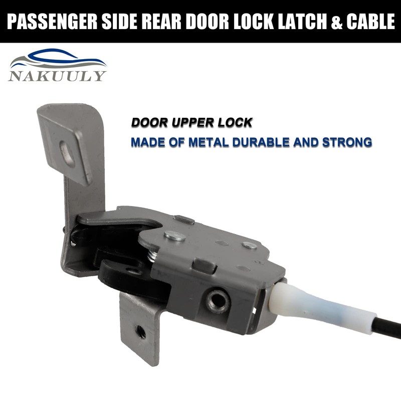 Nakuuly Left Driver Side Rear Door Lock Latch & Cable