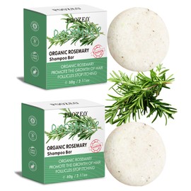 DBEAUTYM DBEAUTYM 2 Pack Rosemary Hair Shampoo Bar,Deep Cleansing for Scalp Hair Loss Shampoo Soap,Organic Hair Oil Control,Solid Shampoo for Hair Growth, Refreshing and Hydrating Soap for Mothers Day Gifts