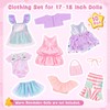 HOMQYTE 5 Sets Doll Clothes for 18 inch Dolls Baby