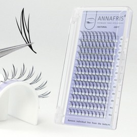 ANNAFRIS ComicElf, 0.07C, 9-13 Eyelash Extensions, Artificial Eyelash Clusters, Volume Eyelashes, Premade Fan Lashes