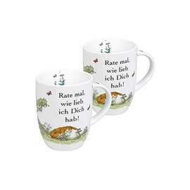 Könitz 11 5 103 9781 'Rate mal wie lieb ich Dich hab' ['Guess How Much I Love You'] Mugs (Set of 2)