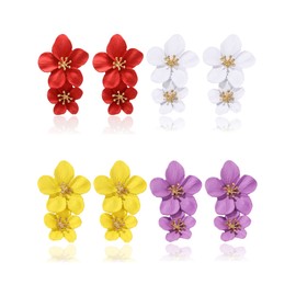 Sunflower Earrings for Women 3D Sunflower Earrings Flower Dangle Earrings Boho Statement Jewelry Gifts