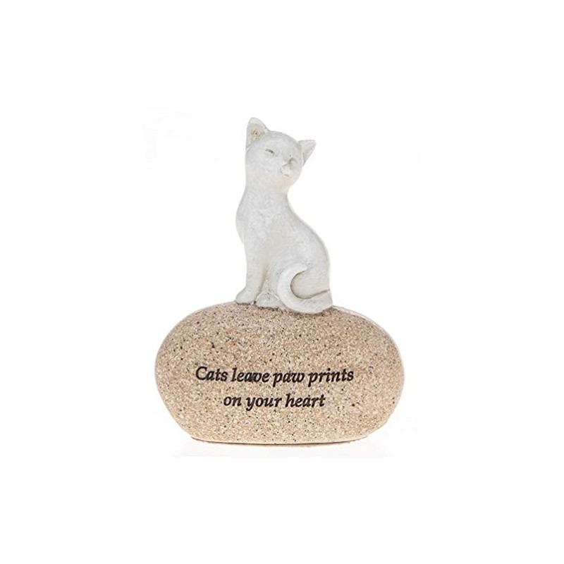 Angel Stone - Cat Ornament - Cats Leave Paw Prints