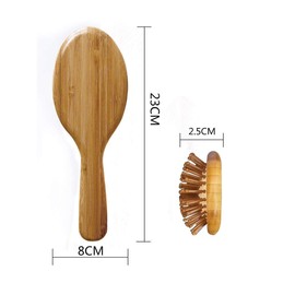 Orienex Wooden Boar Bristle Hairbrush, Hair Care, Scalp Massage, Glossy Hair, Wooden Brush, Beauty Hair Care