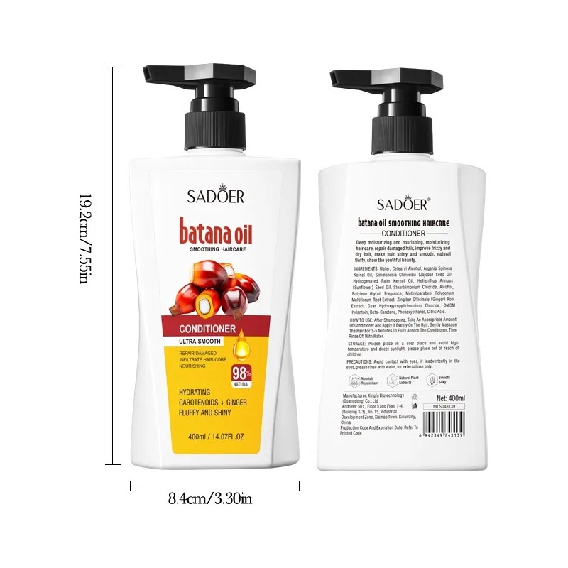 Aceite De Batana Acondicionador Cuidado De Cabello 400ml