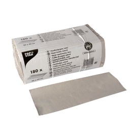 Papstar, 180 Blatt Handtuchpapier 31 cm x 25 cm natur C-Falz, 1-lagig, #84821