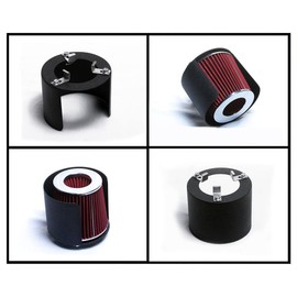 PERFORMANCE AIR INTAKE KIT + FILTER FOR 1994-1996 FORD BRONCO F-150 5.0 5.0L 5.8 5.8L V8 ENGINE (WILL ONLY FIT FOR VEHICLE HAS THE MAF SENSOR UNIT) (RED)