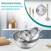 HaWare Stainless Steel Colander Set of 3, Micro-Perforated Metal Colander
