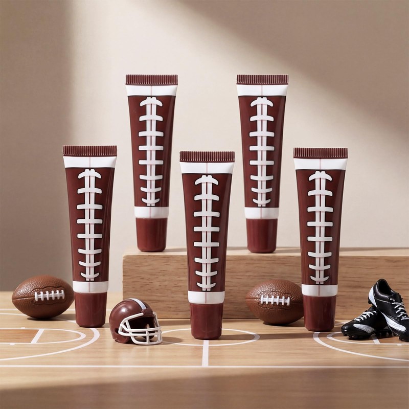 Swiffen 36 Pcs Football Party Favors Bulk Vanilla Rugby Lip