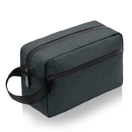 Aucuu Men's Toiletry Bag, Large Toiletry Bag for Men, Cosmetic Bag, Wash Bag with Double Zip Opening, Travel Toiletry Bag for Toiletries Accessories, #7 Grey-d, Simplicity