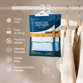Moisture Absorbers and Humidity Absorber Bags for Closet - 10 Pack High-Efficiency Moisture Absorber and Humidity Packs for Home, Moisture Bags and