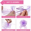 MACHSWON 5pcs 4 Inch Large Organza Pull Bow with Chiffon