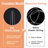 0.7mm/4 Rolls Elastic String for Bracelets, 50M Clear Bracelet String,