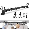 Heavy Duty Car Clothes Hanger Bar 30-64 inches, 4Pcs Additional