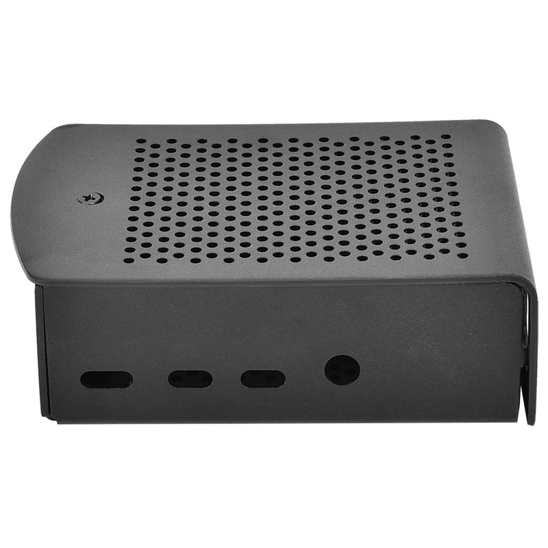 For Raspberry Pi 4 Model B Black Aluminum Case Box