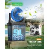Ausic 9L Bucket Portable Misting Fan for Outdoors Patios, 30000mAh