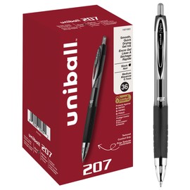Uni-Ball Uni-Ball Signo Retractable Gel Pens - 0.7 mm Point Size - Refillable - Black Pigment-based Ink