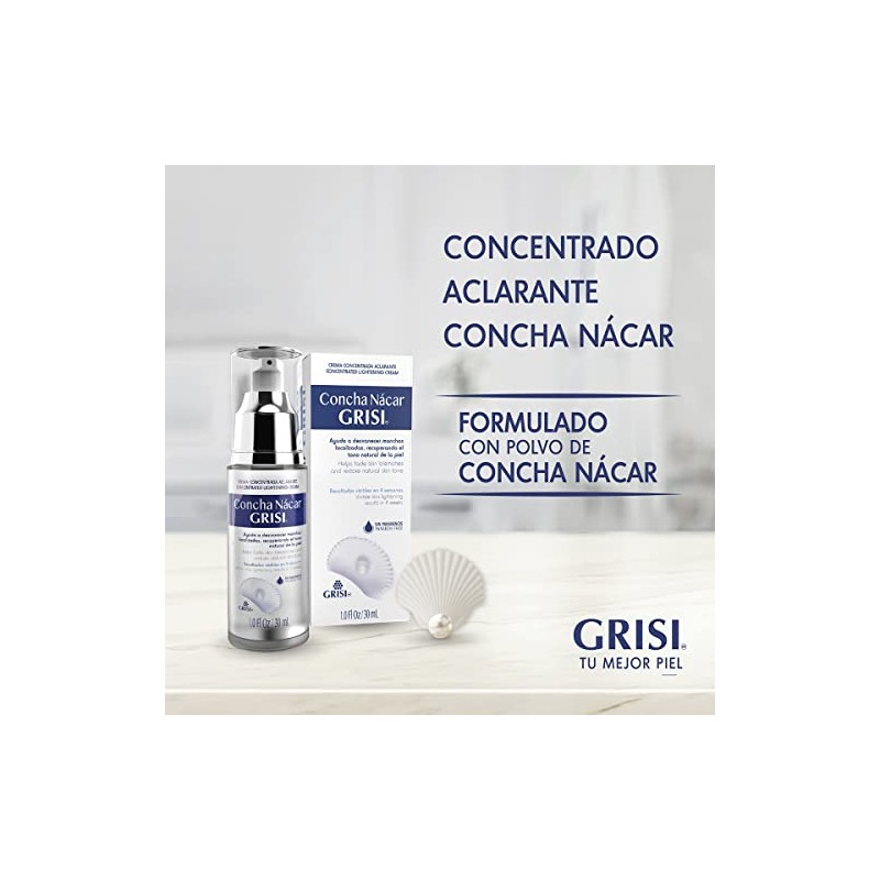 Concha Nácar GRISI Serum Facial, 30 ml, Recupera el tono