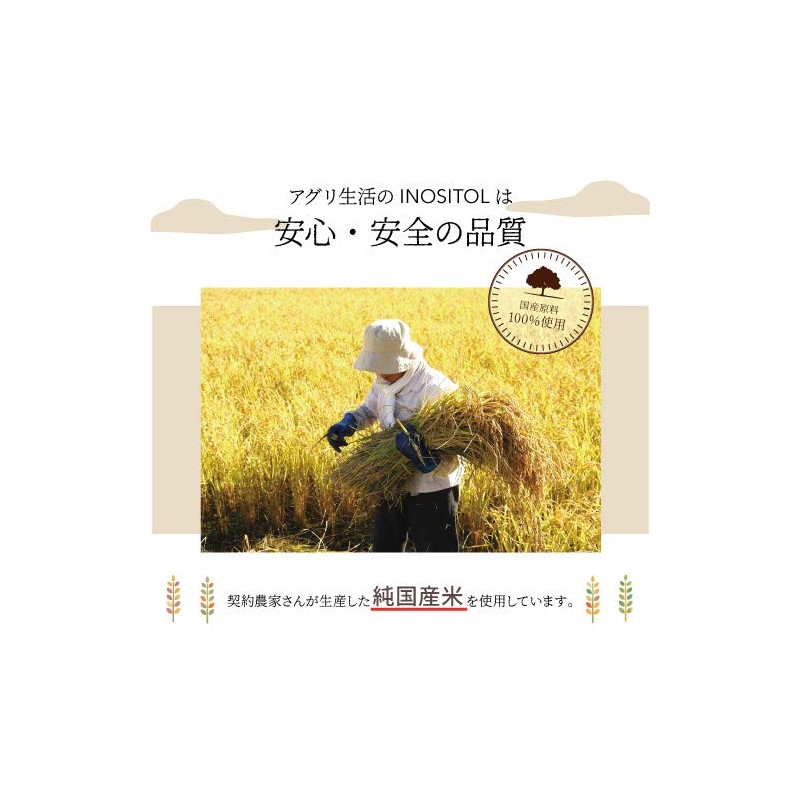 国産 イノシトールパウダー お得な3個セット