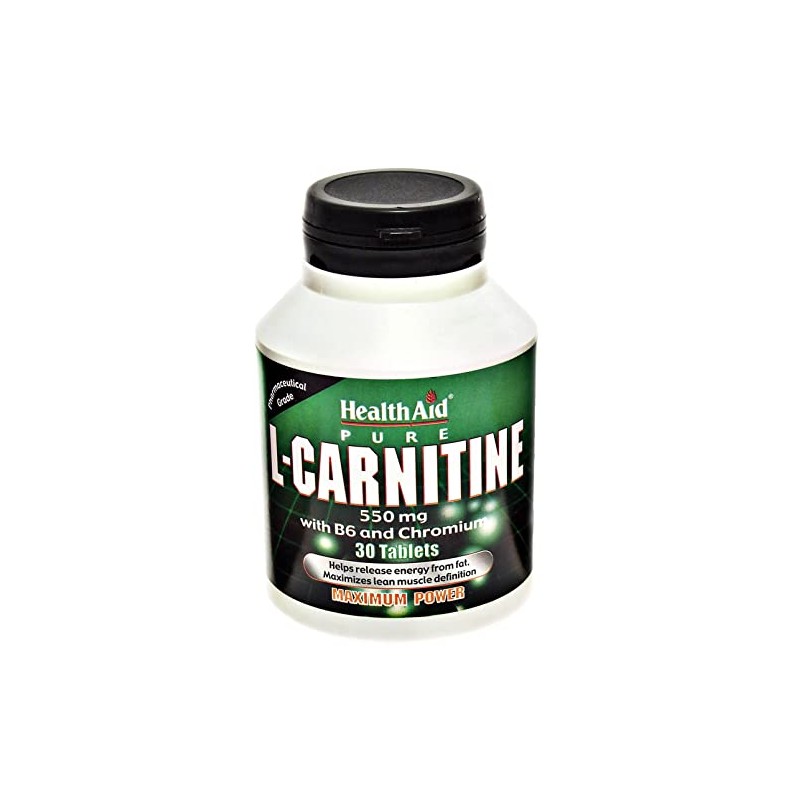 HealthAid L-Carnitine 550mg - 30 Tablets
