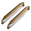 Goo-Ki 5 Inch Hole Center Antique Brass Cabinet Pulls Zinc