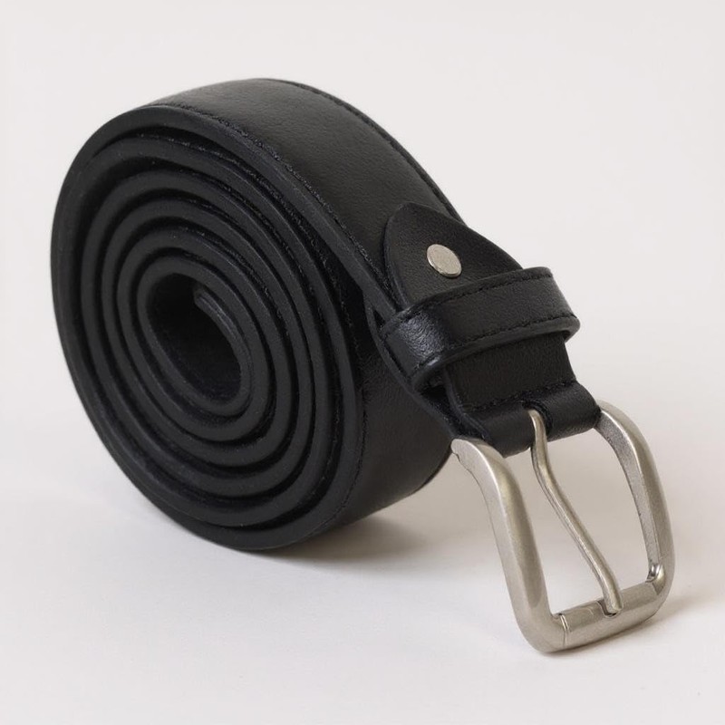 LB LEATHERBOSS Men's Black Leather Money Belt Sizes 32 Through