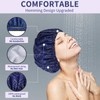 WINSTECK 3 PCS Shower Caps for Women, Upgrade Comfortable &