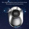 Electric Beard Clipper Men Mini Beard Trimmer Stainless Steel Digital
