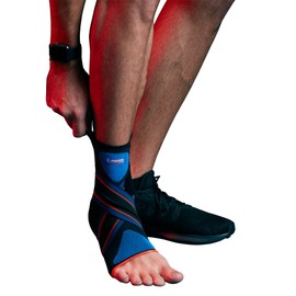 Thuasne Sport - Novelastic Strapping Sprunggelenkbandage - Verstauchung des Inneren oder Äußeren Seitenbandes, Instabiler Knöchel - Stützkraft 4/5 - Medizinisches Produkt CE