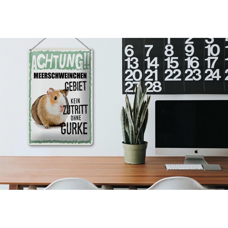 FEMER Tin Sign with German Text 20 x 30 cm