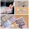 Bead Organizer Box, Clear Plastic Bead Storage Cases with Hinged
