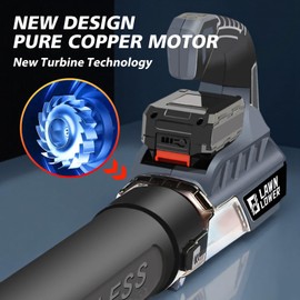 ALSO GO Leaf Blower Cordless, 21V Cordless Blower with 2 x 4.0Ah Battery, 650 CFM 180 MPH Battery Powered Leaf Blower, Lightweight Handheld Blower, for Patio, Garden, House, Depot