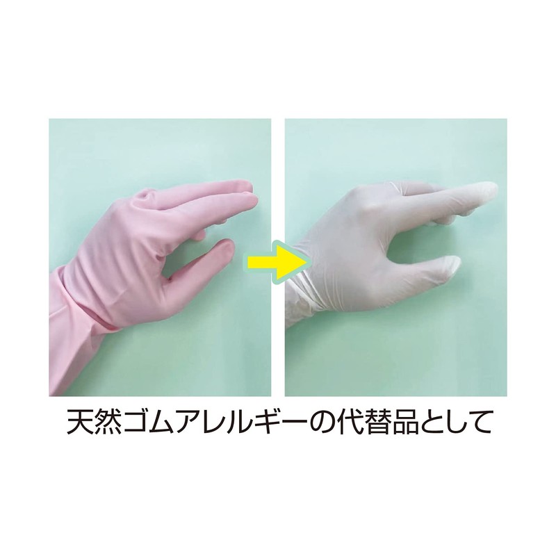 Saito Shoji Nitrile Ultra Thin Gloves, White (Powder Free), Pack