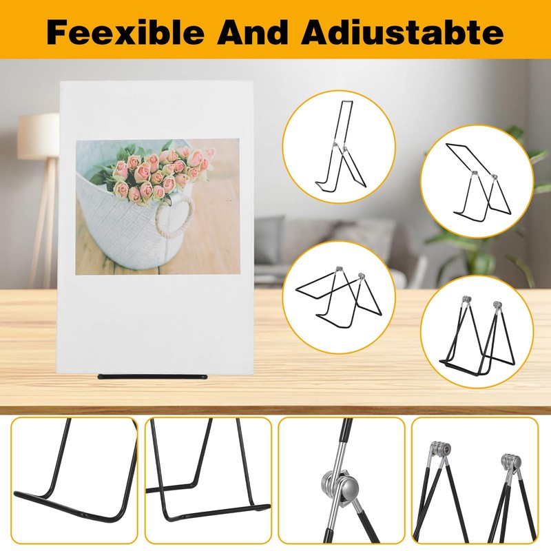 10 Pcs 9.6 Inch Large Metal Book Stand for Display,