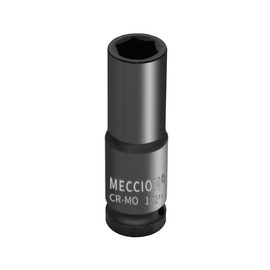 Meccion 1/2 Inch Drive Impact Socket 1/2 inch SAE, 6 Point Cr-Mo Deep Impact Socket, 78mm Length