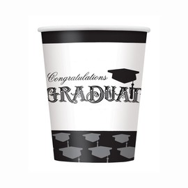 9oz Classic Graduation Party Cups, 8ct