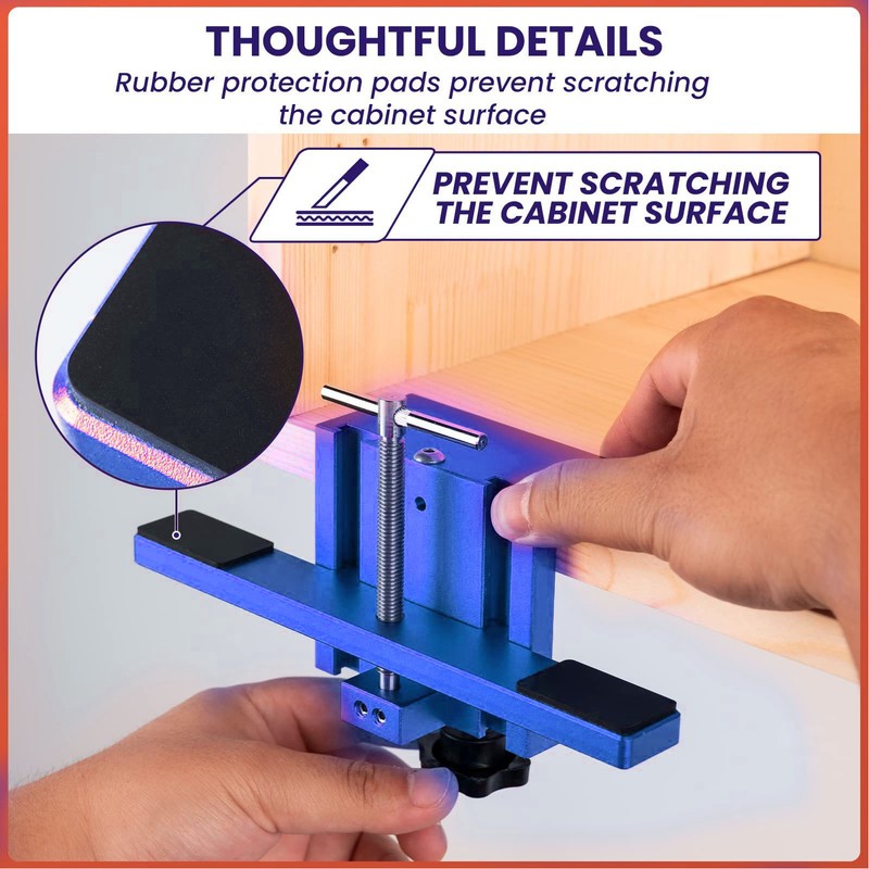 Cabinet Door Mounting Jig Hinge Hardware Easy Installation Tool Support