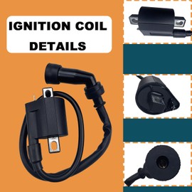 Ignition Coil CDI Box Fit for Arctic Cat 300 2X4 4X4 1998-2005, for Arctic Cat 250 2X4 4X4 1999-2005 Replace No.3530-013 with Starter Solenoid Relay Voltage Regulator Rectifier Fuel Filter Spark Plug