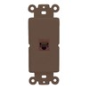 RiteAV CAT6 Wall Plate Rocker Module [Brown]