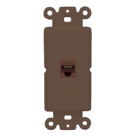 RiteAV CAT6 Wall Plate Rocker Module [Brown]