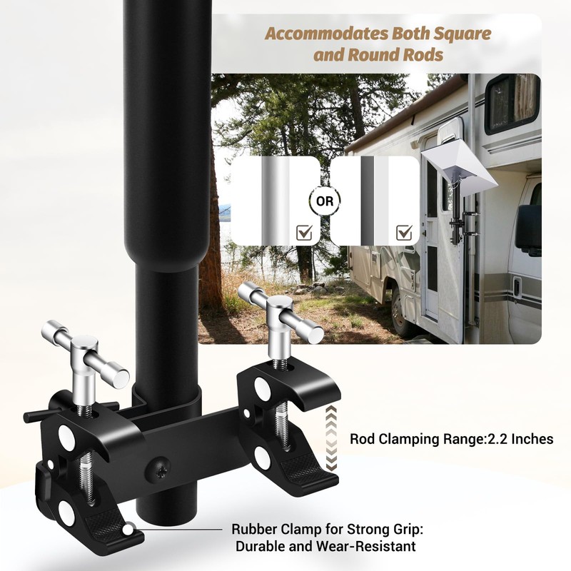 Gen 3 Starlink Mount for RV Ladder & Roof Rack,