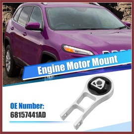 HEROFFIX Engine Motor Mount Trans Mounting REAR MOUNT No.68157441AD for Jeep Cherokee 2014-2018 Replace Parts