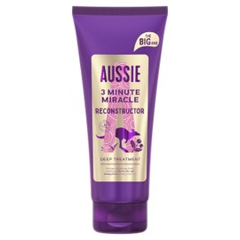 Aussie 3 Minute Miracle Reconstructor Vegan Deep TreatmentHair Mask For Dry and Damaged Hair With Australian Macadamia Nut Oil, 350ml