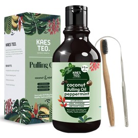 Kaes Teo Organic Castor & Coconut Oil Bundle - Pure Castor Oil, Black Castor Oil for Hair Growth, Eyelashes, Skin Care, Coconut Oil Pulling Peppermint & Cinnamon for Oral Detox, Fresh Breath & Gum Health