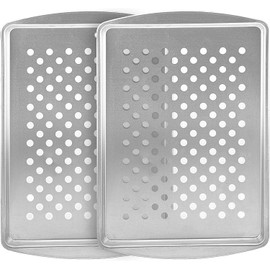 G & S Metal Products Company Grill Sensations Medium Grill Trays, 13.1'' x 9.1'' x 0.5'', Set of Two