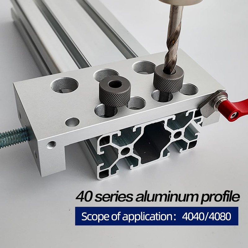 Aluminum Profile Drill Guide Access Hole Drill Jig For 1515