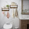 YMYNY Coat Rack Shelf Wall Mounted, Coat Hooks Set of