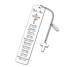 Baptism Gifts for Teen Girls Teenager, Baptismal Gifts, Christian Gifts for Women, Baptism Gifts for Women, Religious Bible Bookmarks, Easter Basket Stuffers, First Communion Confirmation Gifts