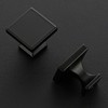 Ravinte Cabinet Knobs Matte Black Square Knobs for Cabinets and