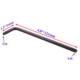 Rannb T30 Torx Allen Wrench Set Anti Tamper Proof Torx Star Key Bit Wrench -5pcs